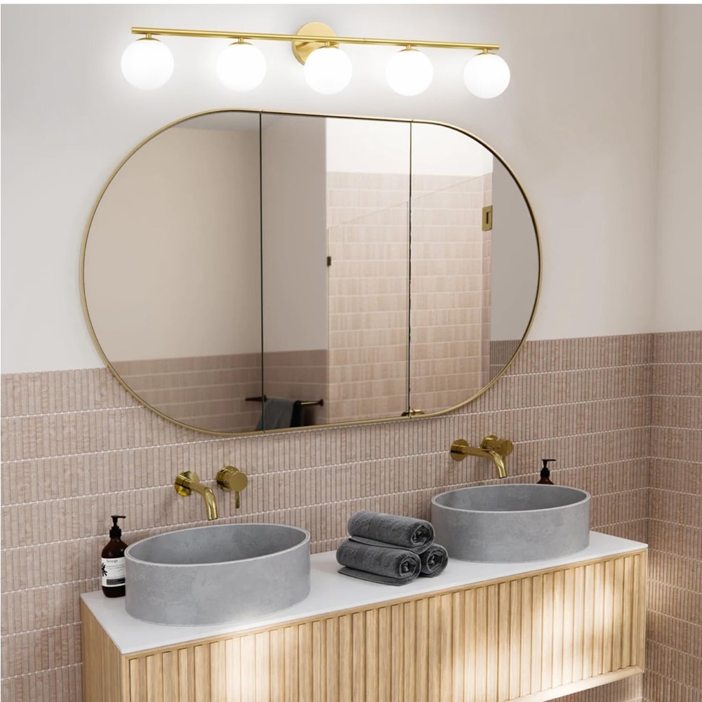Modern Gold Bathroom Vanity Light Fixture
